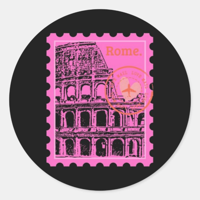 Rome Stamp Sticker  (Front)