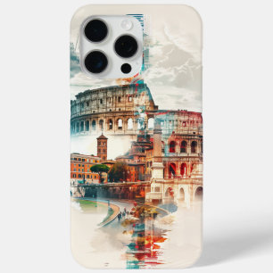 Rome Symphony: Colosseum & Trevi Fountain iPhone 15 Pro Max Case