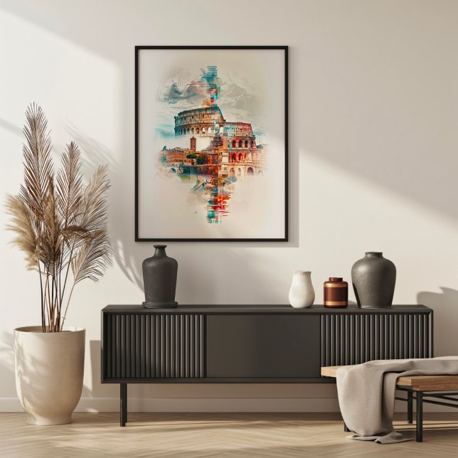 Rome Symphony: Colosseum & Trevi Fountain Poster (Creator Uploaded)