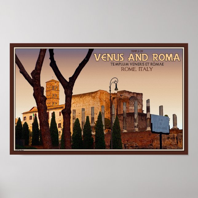 Rome - Temple of Venus and Roma Poster (Front)