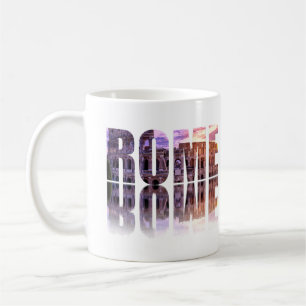 Rome text souvenir coffee mug