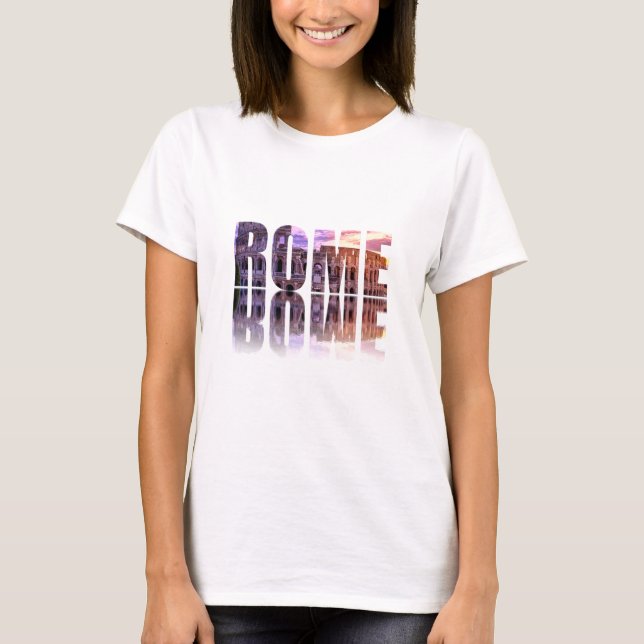 Rome text souvenir T-Shirt (Front)