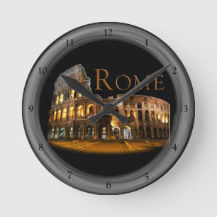 Rome: The Colosseum Round Clock