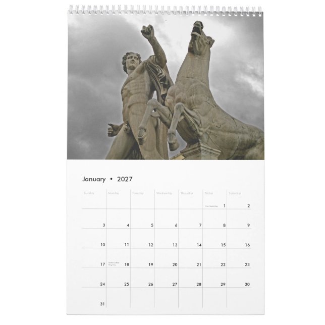 ROME the eternal city Calendar (Jan 2027)