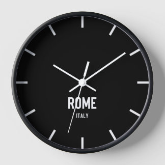 Rome Time Zone Newsroom Wall Clock