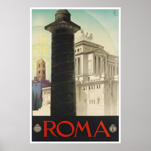 Rome Travel Art Italian Poster Italy Print