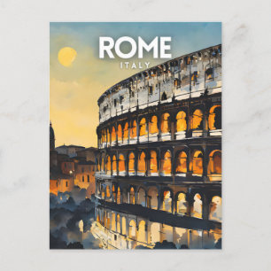 Rome Travel Nostalgic Postcard