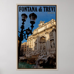 Rome - Trevi Fountain Poster