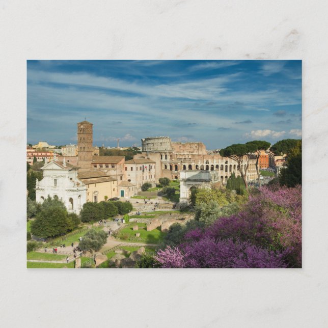 Rome - View of the Forum Romanum postcard No.2 (Front)