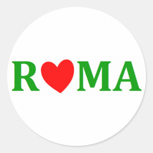 Rome ville éternelle classic round sticker