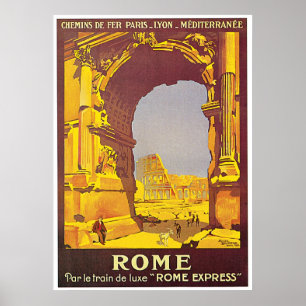 "Rome" Vintage French Travel Poster