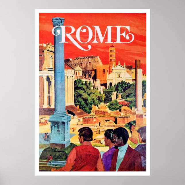 Rome, vintage travel poster (Front)