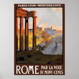 Rome Vintage Travel Poster