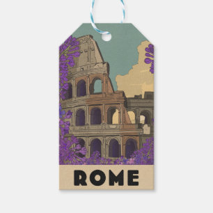 Rome Vintage Travel Poster Gift Tags