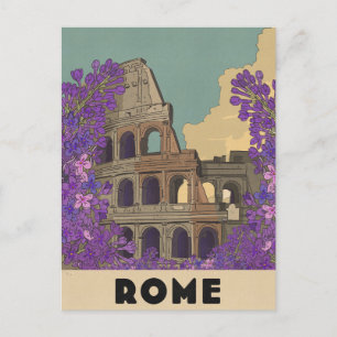 Rome Vintage Travel Poster Holiday Postcard