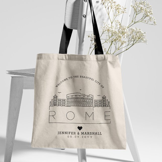 Rome Wedding | Stylised Skyline Tote Bag (Creator Uploaded)