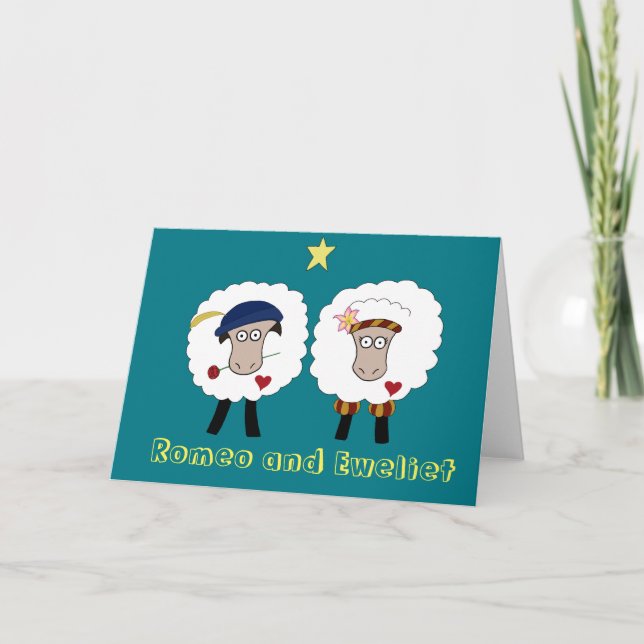 Romeo and Eweliet Blank Greeting Card (Front)