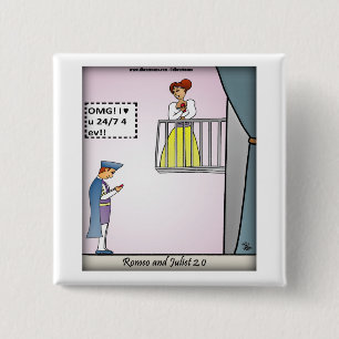 Romeo-and-Juliet-2.0 15 Cm Square Badge