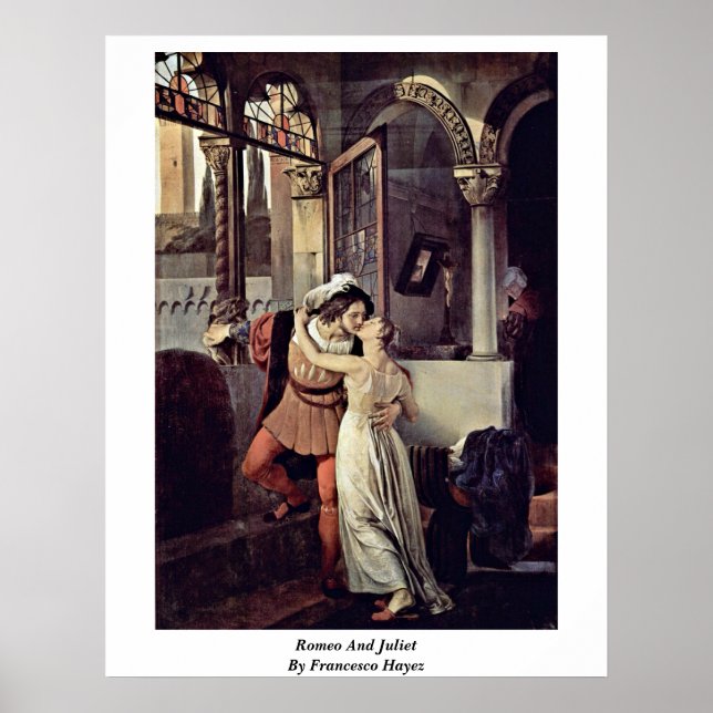 Romeo And Juliet By Francesco Hayez Poster (Front)