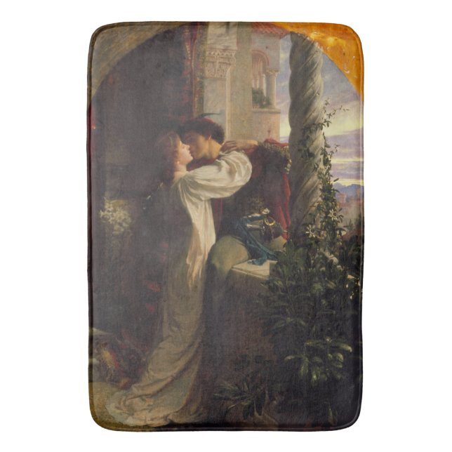 Romeo and Juliet (by Frank Dicksee) Bath Mat (Front Vertical)