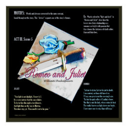 Romeo and Juliet Motifs Poster