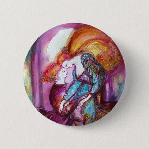 ROMEO AND JULIET Romantic Valentines's Day 6 Cm Round Badge