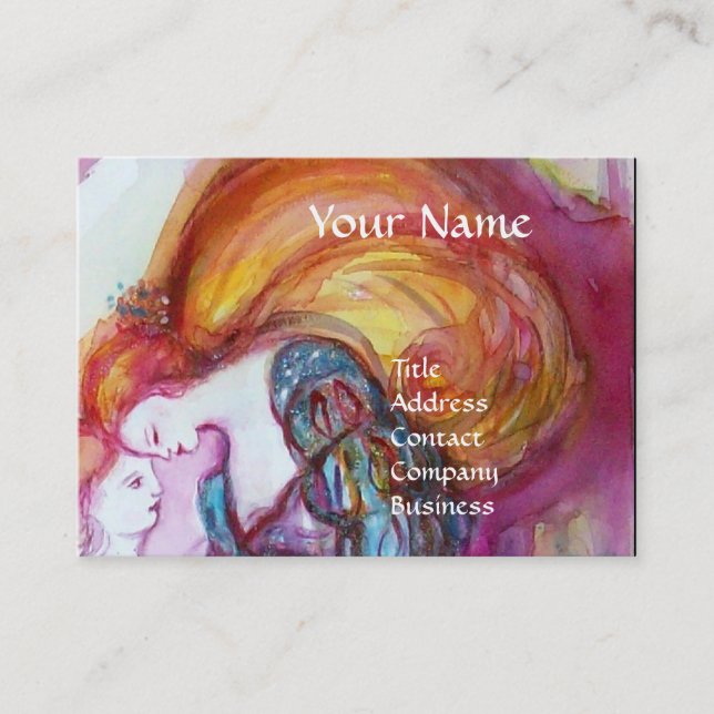 ROMEO AND JULIET Romantic Valentines's Day Business Card (Front)