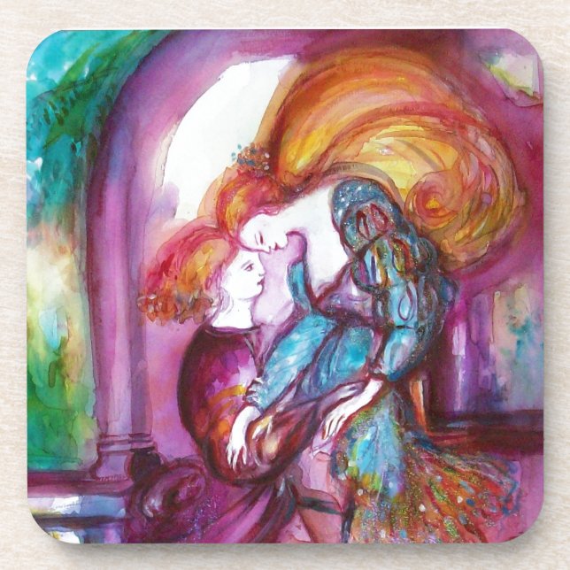 ROMEO AND JULIET Romantic Valentines's Day Coaster (Front)