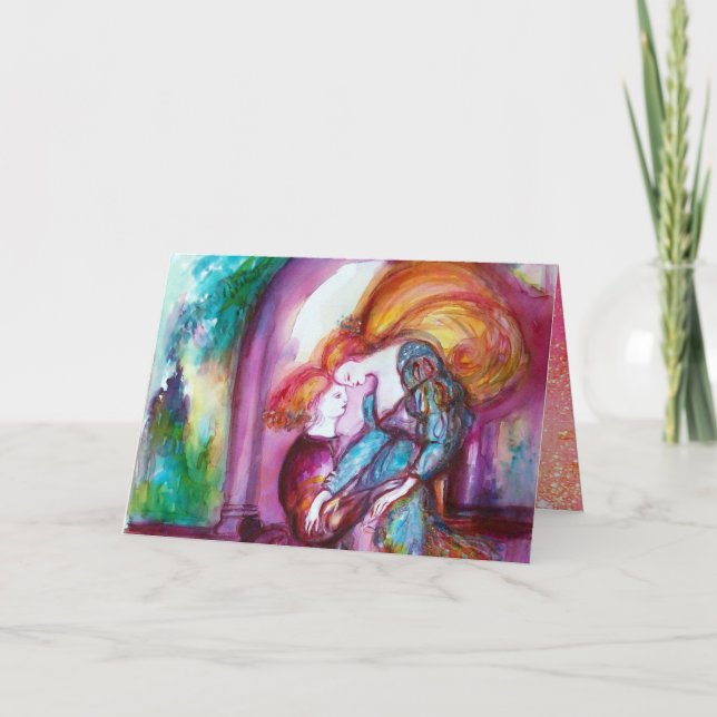 ROMEO AND JULIET Romantic Valentines's Day Holiday Card (Front)