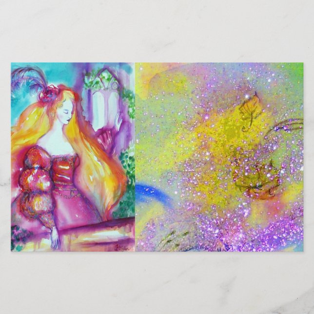 ROMEO AND JULIET Romantic Valentines's Day Stationery (Front)