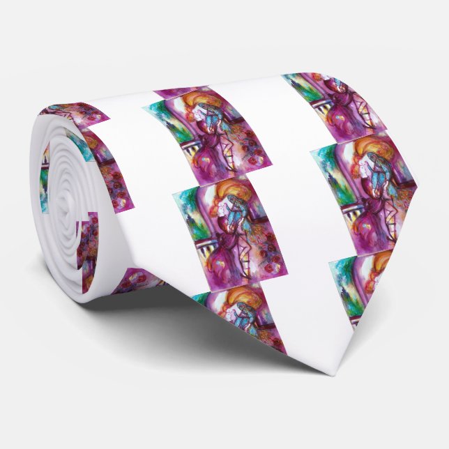 ROMEO AND JULIET Romantic Valentines's Day Tie (Rolled)