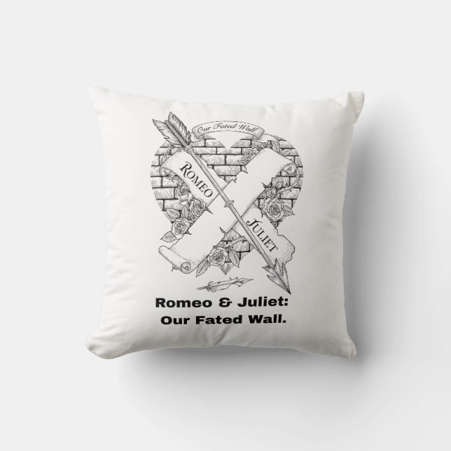 Romeo and Juliet T-Shirt Cushion (Front)