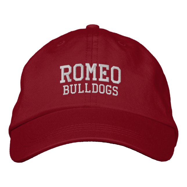 Romeo High School Embroidered Baseball Hat (Front)