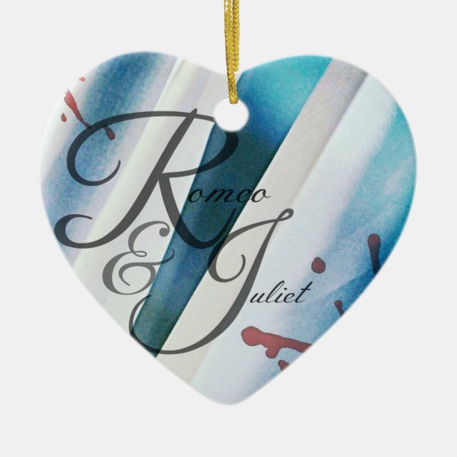 Romeo & Juliet Heart Ornament (Front)