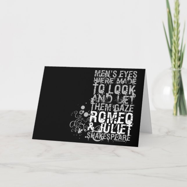 Romeo & Juliet Men Quote Card (Front)