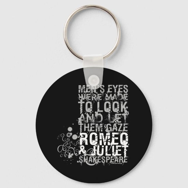 Romeo & Juliet Men Quote Key Ring (Front)