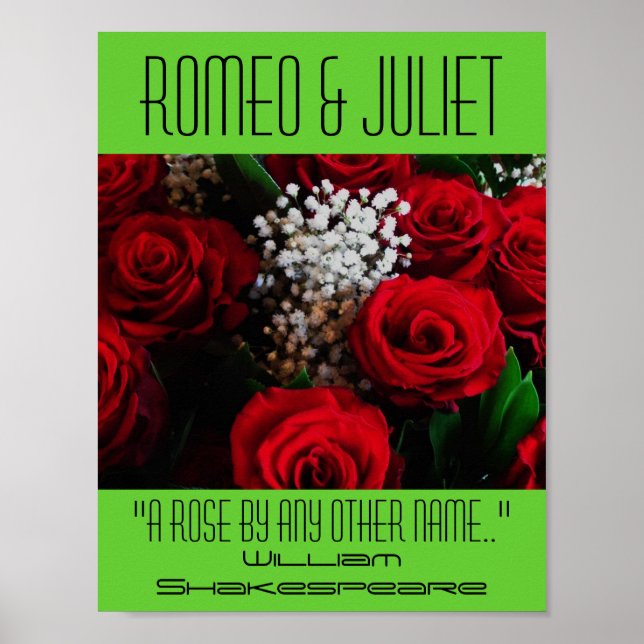Romeo & Juliet Poster A Rose Shakespeare Festival (Front)
