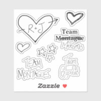 Romeo + Juliet sticker sheet