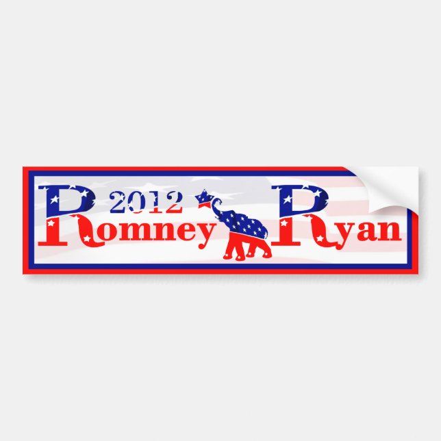 Romney and Ryan 2012 Bumper Sticker (Front)