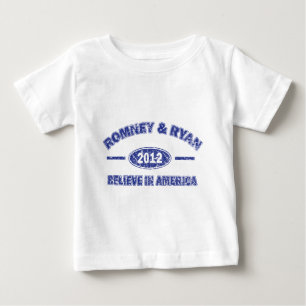 Romney and Ryan Believe in America Baby T-Shirt