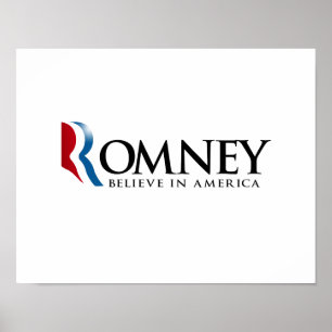Romney - Believe in America Poster