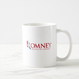 Romney - Believe in America (red) Coffee Mug
