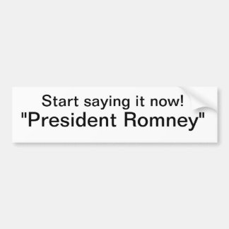 Romney Bumper Sticker