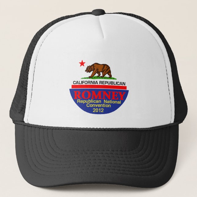 Romney CALIFORNIA RNC Trucker Hat (Front)