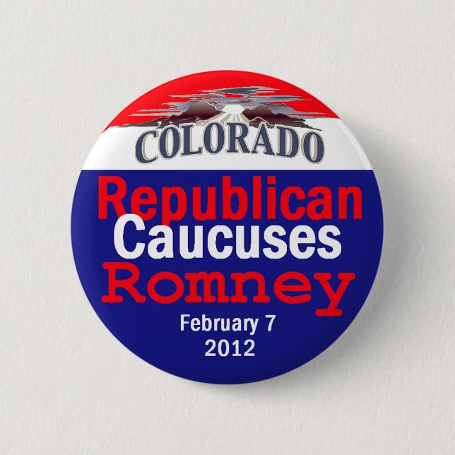 Romney Colorado 6 Cm Round Badge (Front)