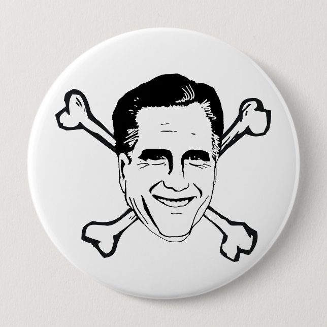 ROMNEY CROSSBONES.png 10 Cm Round Badge (Front)