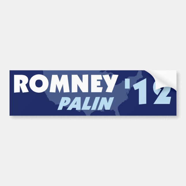 Romney Palin 2012 Bumper Sticker (Front)