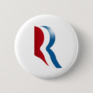 ROMNEY R LOGO 6 CM ROUND BADGE