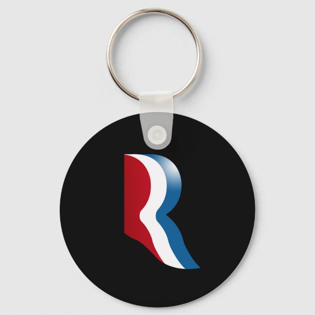 ROMNEY R LOGO KEY RING (Front)