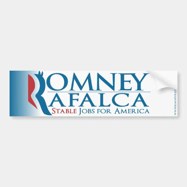 Romney Rafalca 2012 Bumpersticker Bumper Sticker (Front)